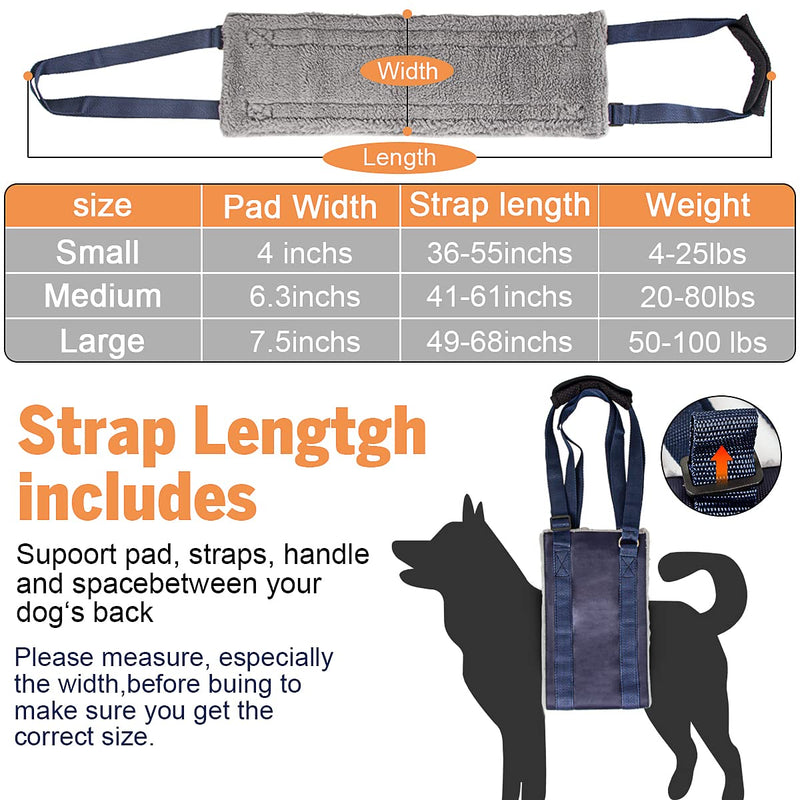 Dog Lift Support and Rehab Harness for Weak Rear Legs, for Canine Aid and Old Cruciate Ligament Rehabilitation, Soft Dog Rear Harness Assist The Dog Who are Senior, Injured, Disabled - PawsPlanet Australia
