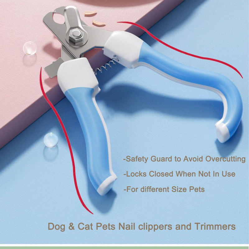 Pets Nail Clippers and Trimmers-with Safety Guard to Avoid Overcutting, Free Nail File, Razor Sharp Blade-Professional Grooming Tool for Pets,Suit for Dogs and Cats Large size - PawsPlanet Australia