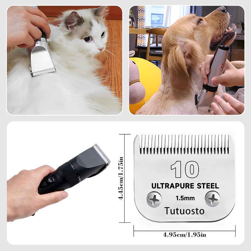 Size 10/7FC/5FC Clipper Blades Pet Grooming Clipper Replacement Blades Detachable Blade Compatible with andis/wahl/Oster Dog Clippers - PawsPlanet Australia