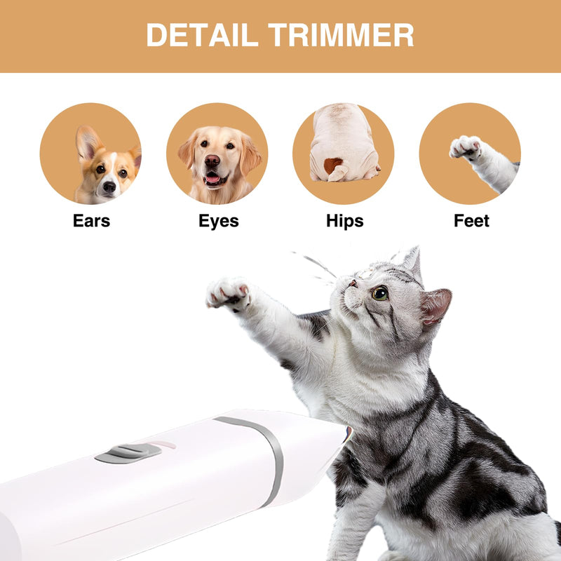 4 in 1 Dog Trimmer for Grooming Products Kit, Dog Hair Clipper