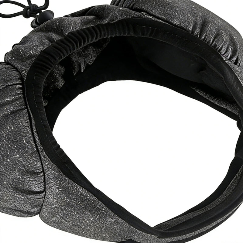Ear protection for dogs against noise | Soft and wear-resistant ear protectors, hoods for dog ears - for care, air drying, travel, winter grey