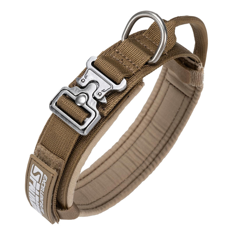 L Size Tactical Dog Collar Nylon Adjustable Military Collar Tactical Bungee Dog Leash Military Adjustable Leash - PawsPlanet Australia