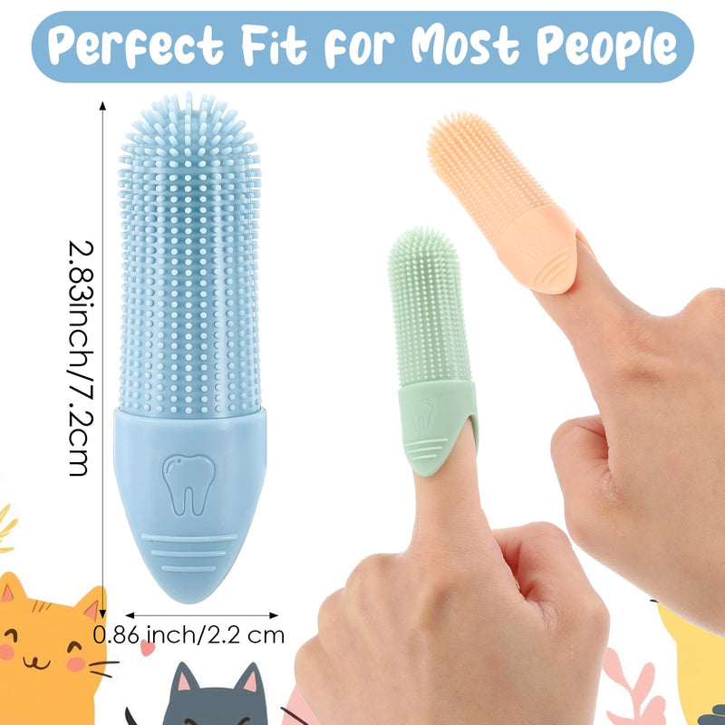 5Pcs Dog Toothbrush for Pet, Soft Silicone Finger Toothbrush 360° Cleaning Finger Brush for Small Breeds, Puppy & Kitten Dental Care, Gentle Cleaning, Travel-Friendly Design - PawsPlanet Australia