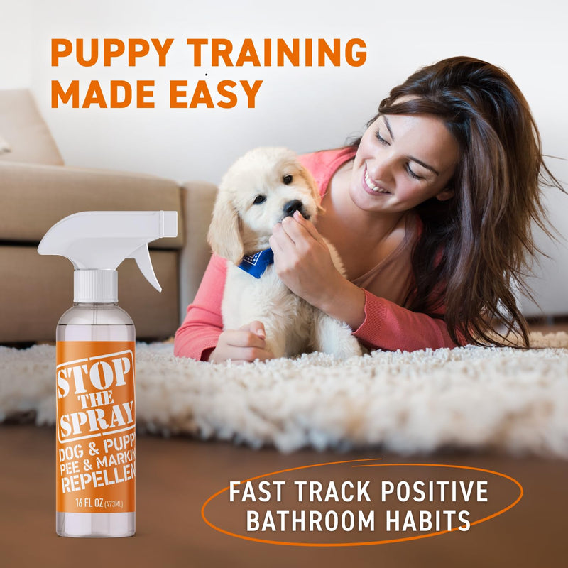 EBPP Stop the Spray - Dog & Puppy Pee Marking Repellent - Pet Training Spray - Puppy Potty Training Spray for Dogs - Dog Pee Stopper - Pee Deterrent for Dogs - No Marking Spray for Dogs Indoor 16oz 16 oz - PawsPlanet Australia