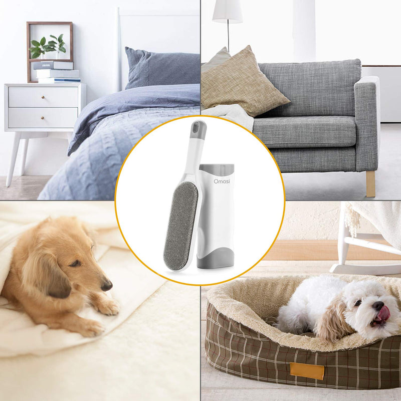 Omasi Reusable Magic Pet Hair Remover Brush for Dogs and Cats