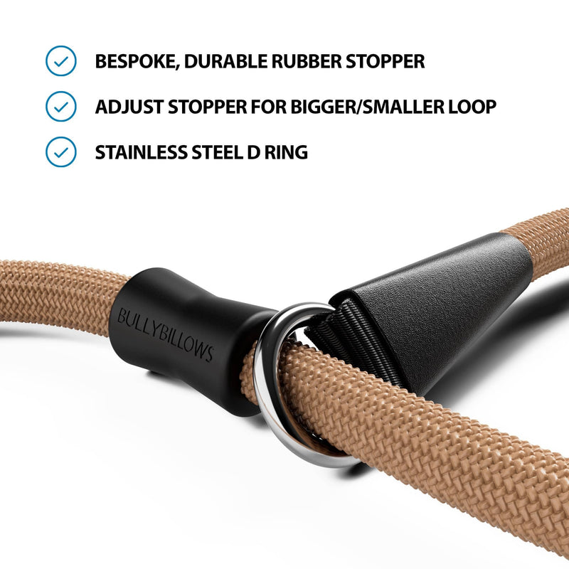 BullyBillows Anti-Pull Anti-Choking Training Dog Lead | 1.2m Active Light Dog Lead Designed With Graded Materials | Suitable For Strong Dogs | Suitable For All dog Breeds | Black