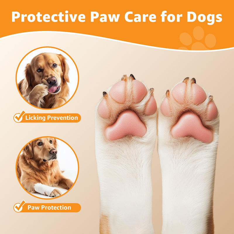 LOOBANI Dog Socks to Prevent Licking Paws - Anti-Slip Dog Paw Grip Protector for Hot/Cold Pavement Traction Control for Small Medium Large Senior Dogs on Hardwood Floors, Red XL - PawsPlanet Australia