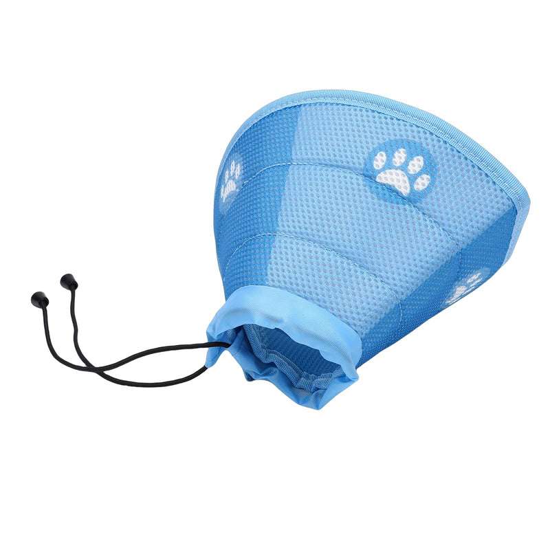 Keenso Cone Collar for Cats, Soft EPE Mesh Recovery Collar for Wound Healing in Pets, Adjustable Buckles for Small Cats After Surgery (M)