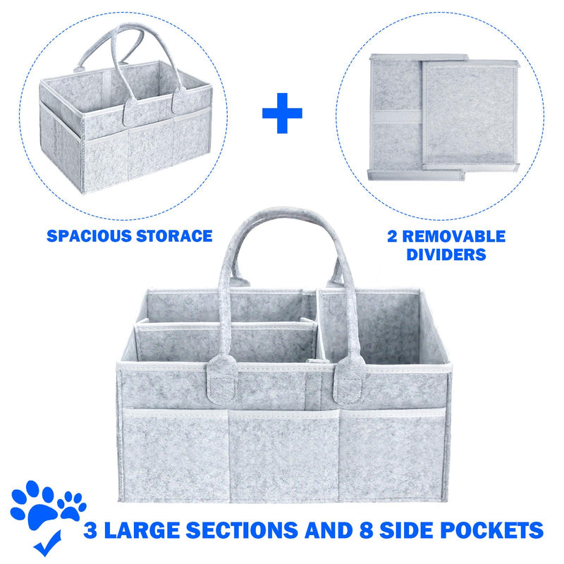 Pet Grooming Tote Bag, Dog Storage Organizer for Grooming Supplies Multiple Pockets, Lightweight and Durable Design (Bag Only)
