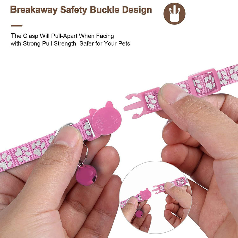 GPS Tracker for Cats, Mini GPS Pet Tracker with Collar, IPX8 Waterproof Cat Trackers Collar,No Monthly Fee,Work with Apple Find My(iOS Only),Smart Trackers for Pets(Pink) - PawsPlanet Australia