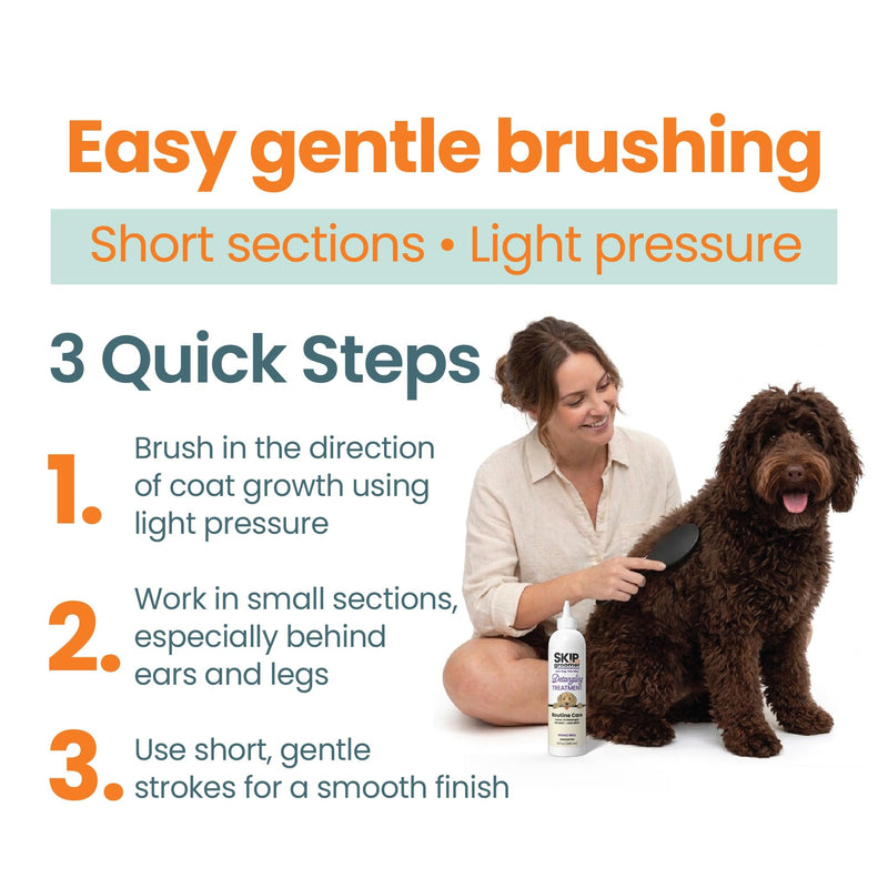 Pin Brush for Dogs, Gentle Dog Brush for Long Haired Dogs – Routine Essential for Goldendoodles, Poodles & Doodles, No-Scratch Rounded Pins for Sensitive Skin, Flexible Cushion Base – Skip the Groomer - PawsPlanet Australia