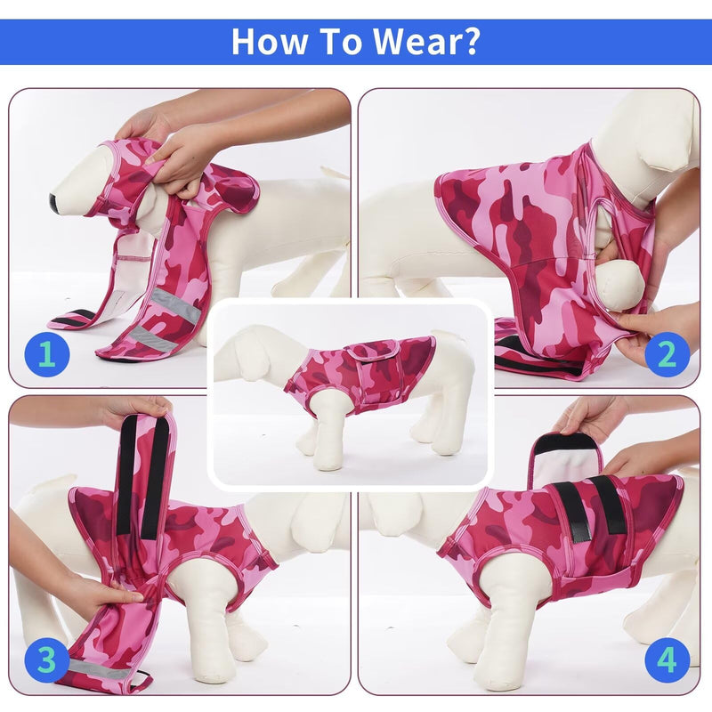 MIGOHI Dog Anxiety Vest,Soft Dog Anxiety Relief Coat,Calming Vest Wrap for Thunderstorm,Fireworks,Travel and Separation,Anxiety Relief for Dogs,Dog Firework Anxiety Relief for Small Dogs,XS,Camouflage Camouflage X-Small - PawsPlanet Australia