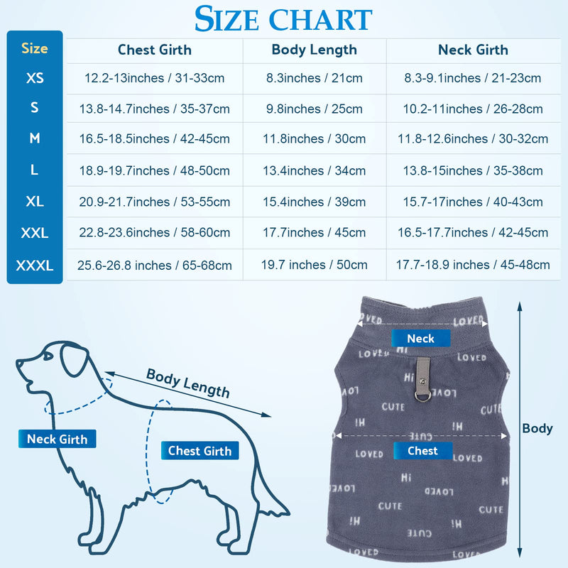 4 Pieces Winter Fabric Dog Sweater with Leash Ring Soft Fleece Vest Dog Clothes Plaid Camouflage Warm Puppy Dog Jacket Pullover Clothes for Small Dogs Cat Puppy Chihuahua(M) M(Neck:11.8-12.6” Chest:16.5-18.5”) - PawsPlanet Australia
