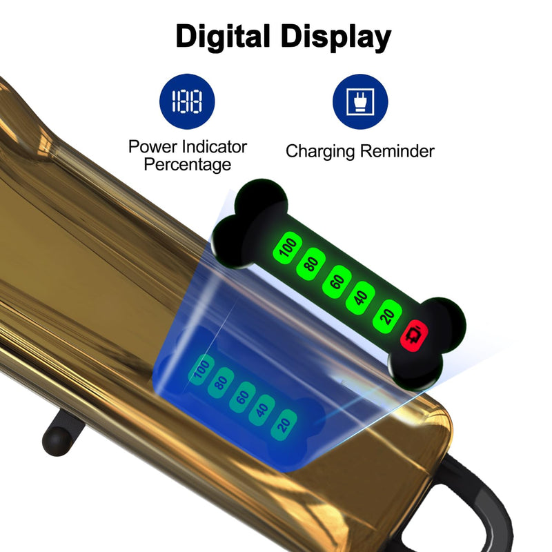 Dog Clippers for Grooming - Dog Grooming Kit for Heavy Thick Hair Coats Low Noise Dogs Shaver Clippers with Cloth Upgraded Professional Rechargeable Cordless Electric Quiet Plating Clippers Plating Gold - PawsPlanet Australia