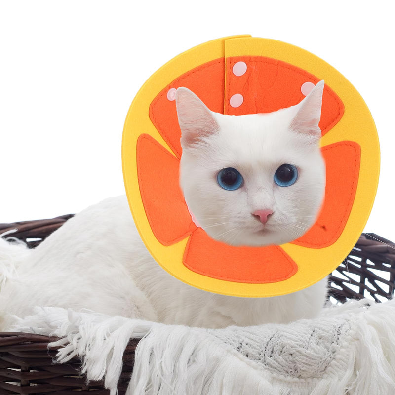 TOYANDONA 3-Pack Soft Felt Pet Protective Collar for Cats and Dogs, Adjustable Recovery Collar, Comfortable Anti-Lick Collar after Surgery and Grooming