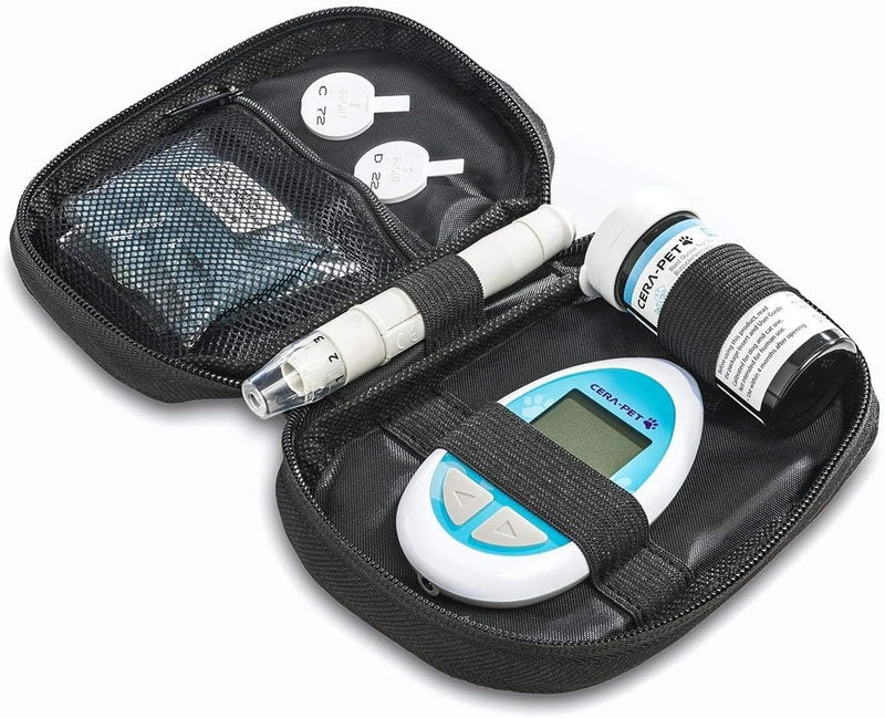 Blood Glucose Monitor for Animals, Suitable for Dogs and Cats, Value Pack: Additional 50 Blood Glucose Test Strips and 50 Lancets in Economy Pack
