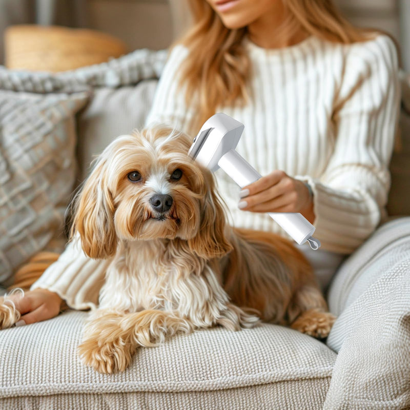 L&W BROS. 3-in-1 Cat Grooming Brush Set | Comb, Undercoat Rake, Double Sided Deshedding Tool for Long & Short Hair Dog Brush for Shedding Cat Hair Remover for All Breeds (White) White - PawsPlanet Australia