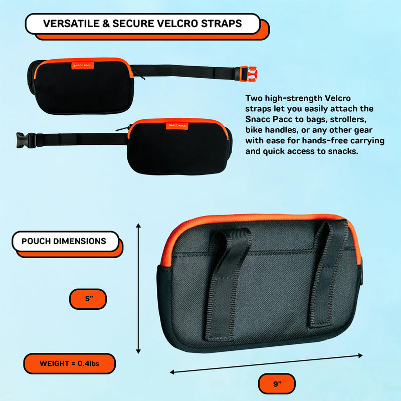 The Snacc Pacc Pouches by Little Chonk | Compatible with The Maxine One Medium Backpack Only | Two Neoprene Storage Compartments with Hip Belt Attachment - PawsPlanet Australia