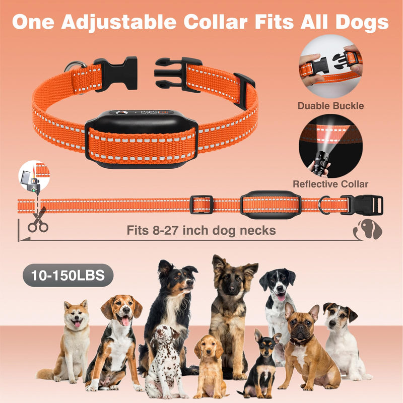 PaiPaitek Vibrating Dog Collar No Shock - 3300ft Dog Training Collar with Remote for 10-120lbs Small Medium Large with Beep, Vibration, Ultrasonic Modes, Security Lock & No Prongs - PawsPlanet Australia