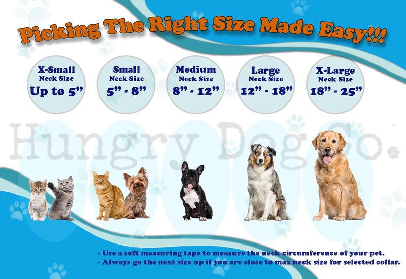 Hungry Dog Co.- Premium Inflatable Dog Collar for Dogs and Cats - Helps in Pet Recovery - Comfortable and Safe for Your Pet - Soft E-Collar – Blue, Medium (8”- 12” Neck) Medium (8”-12”Neck) - PawsPlanet Australia