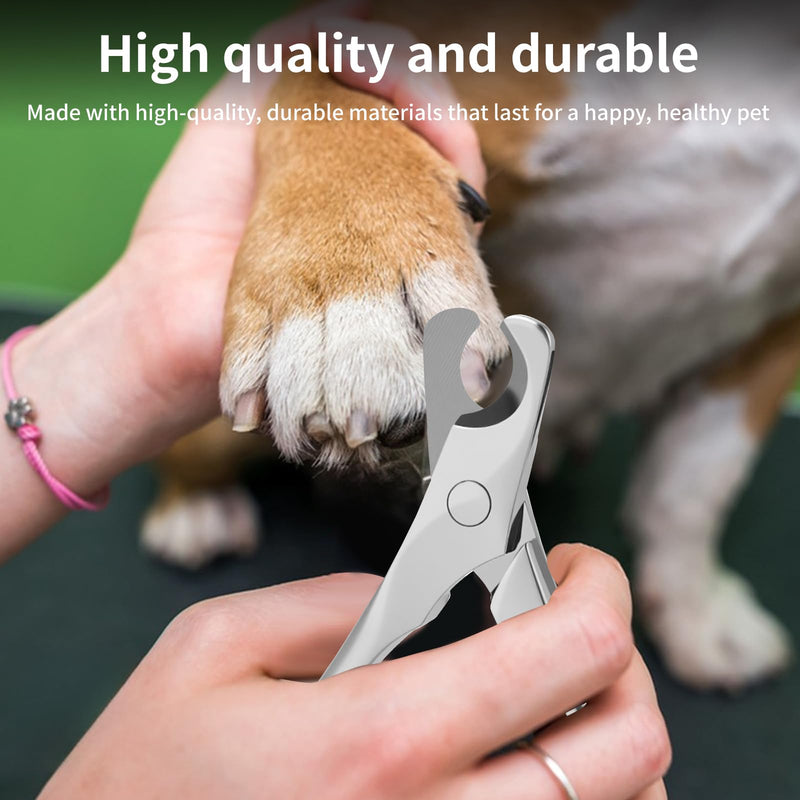 Stainless Steel Dog Nail Clippers & Trimmers - Heavy Duty Pet Nail Clippers for Large, Medium, Small Dogs & Cats - PawsPlanet Australia