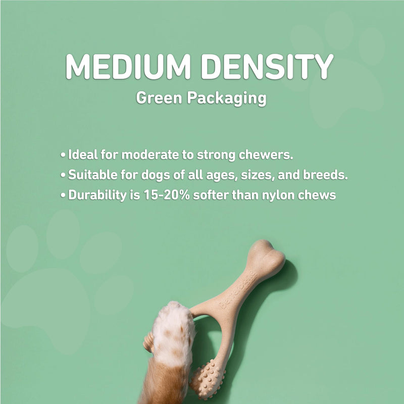All-Natural, Nylon-Free Dog Chew Toys - Medium Density - Ideal for Moderate to Strong Chewers - Non-Toxic, Promotes Dental Health, Splinter-Resistant, Sustainably Made Beef Small - PawsPlanet Australia