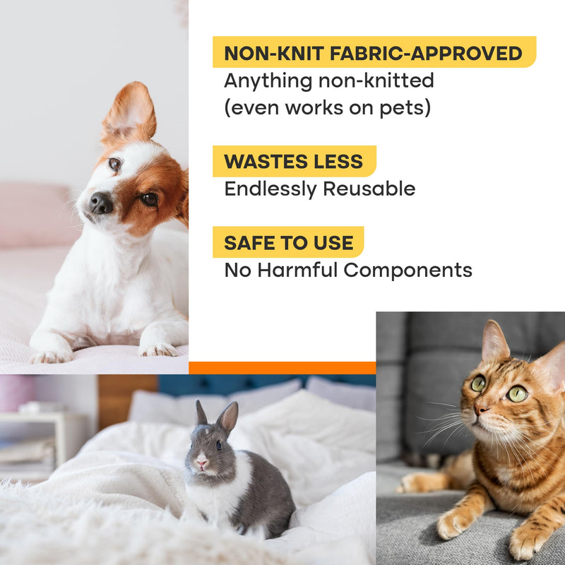 Pro Pet Hair Removal Tool: Reusable Cat Hair Remover and Dog Hair Remover - Dual-Edge Pet Hair Remover and Carpet Hair Removal Tool for Non-Knit Materials - The Quick & Easy Fur Remover Tool - PawsPlanet Australia