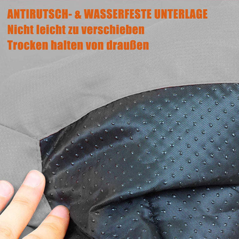 Outdoor Dog Bed, 35”x24“ Portable Camping Travel Dog Bed, Soft, Comfortable, Waterproof, Non-Slip, Machine Washable Easy to Clean Pet Mat for Small, Medium and Large Dog and Cat Grey - PawsPlanet Australia