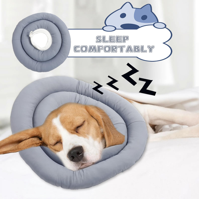 Soft Dog Cones for Small Dogs Waterproof Soft Elizabethan Donut Collar After Surgery, Adjustable Dogs Cats Recovery Collar Comfy Protective Cone Collar Anti-Licking Biting Wounds - PawsPlanet Australia