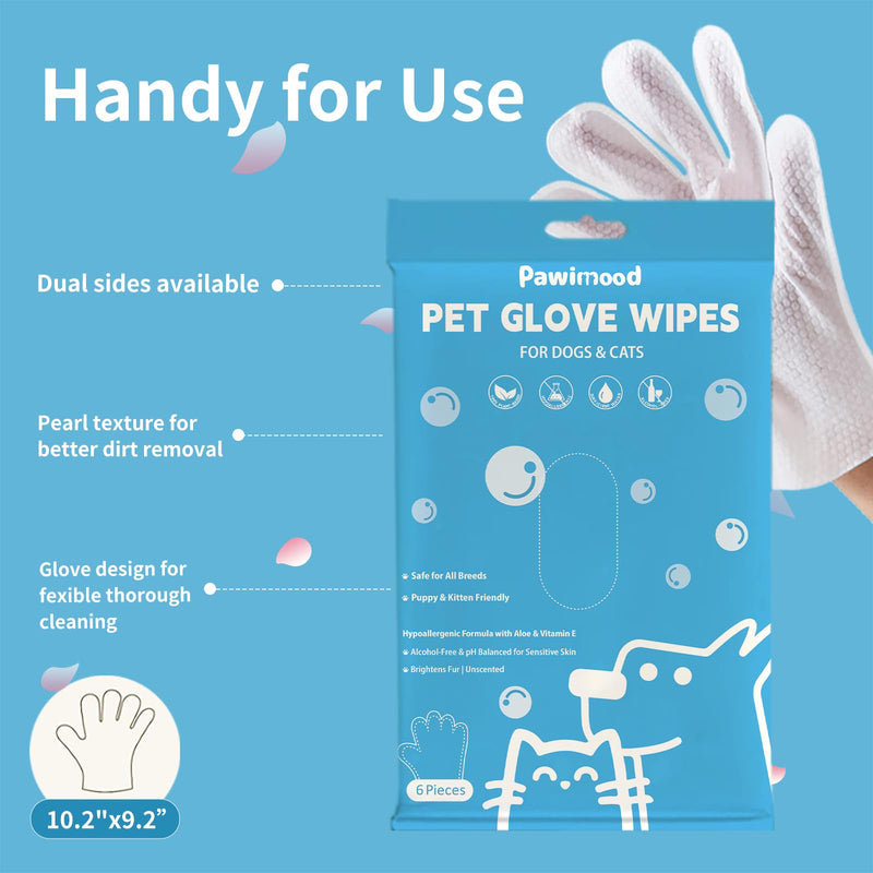 Pet Wipes for Dogs & Cats - Coconut Oil Grooming Wipes for Paws Face & Body, Deodorizing Hydrating Odor Control Waterless Bath Alternative (3 Pack) 3 PACK - PawsPlanet Australia