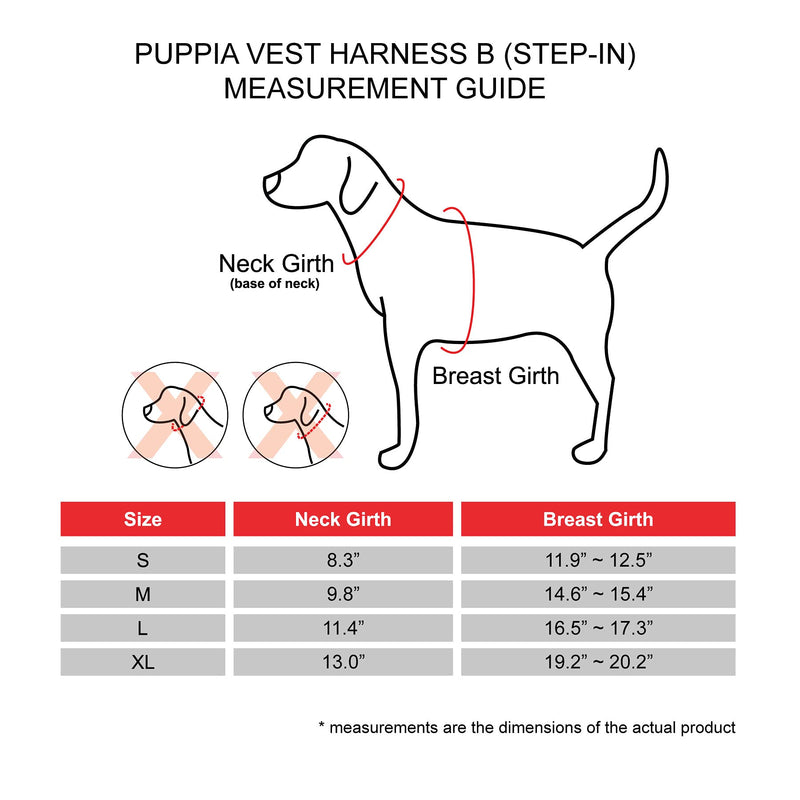 Puppia Dog Harness for small and medium dogs - TERRY HARNESS B - adjustable und comfortable, Pink L