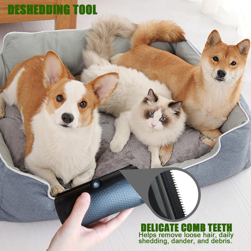 2025 Upgraded Deshedding Dog Brush, Grooming Brush for Dogs & Cats – Pet Hair Removal Tool for Shedding, Matted & Loose Hair – Gentle on Skin with Ergonomic Grip – Works on Rabbits, Horses - PawsPlanet Australia