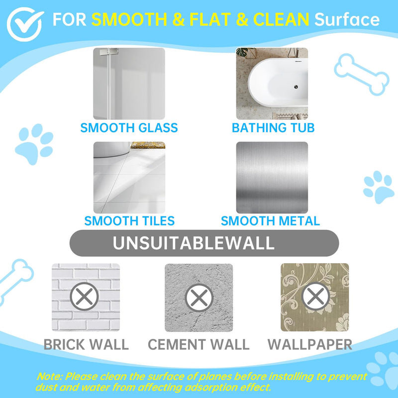 HLOGREE Heavy Duty Dog Bathing Suction Cup for Large Dog Within 110LBS, Pet Dog Cat Bath Holder Suction Cup Anchor for Grooming Bathtub Restraint, for Shower, Bathing, Blowing, Trimming - NO Leash - PawsPlanet Australia