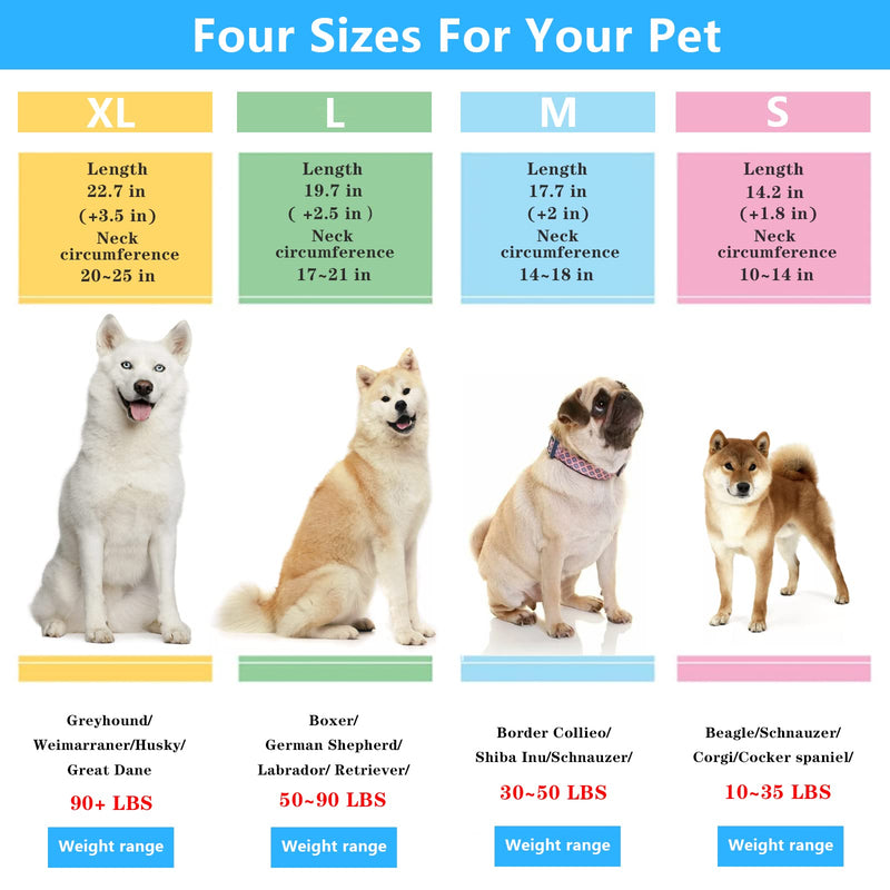 Dog Training Collar, Martingale Collar for Large Medium Small Dogs (S) S(Neck: 14"-16'' Weight: Around 35 lbs) - PawsPlanet Australia