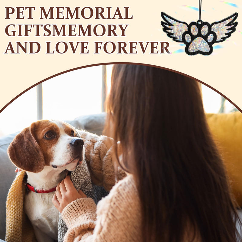 Dog Memorial Suncatcher Pet Memorial Gifts for Dogs Dog Died Sympathy Gift Dog Remembrance Gift Loss of Pet Dog Ornament for Dog Lovers Hanging Memorial Decoration - PawsPlanet Australia