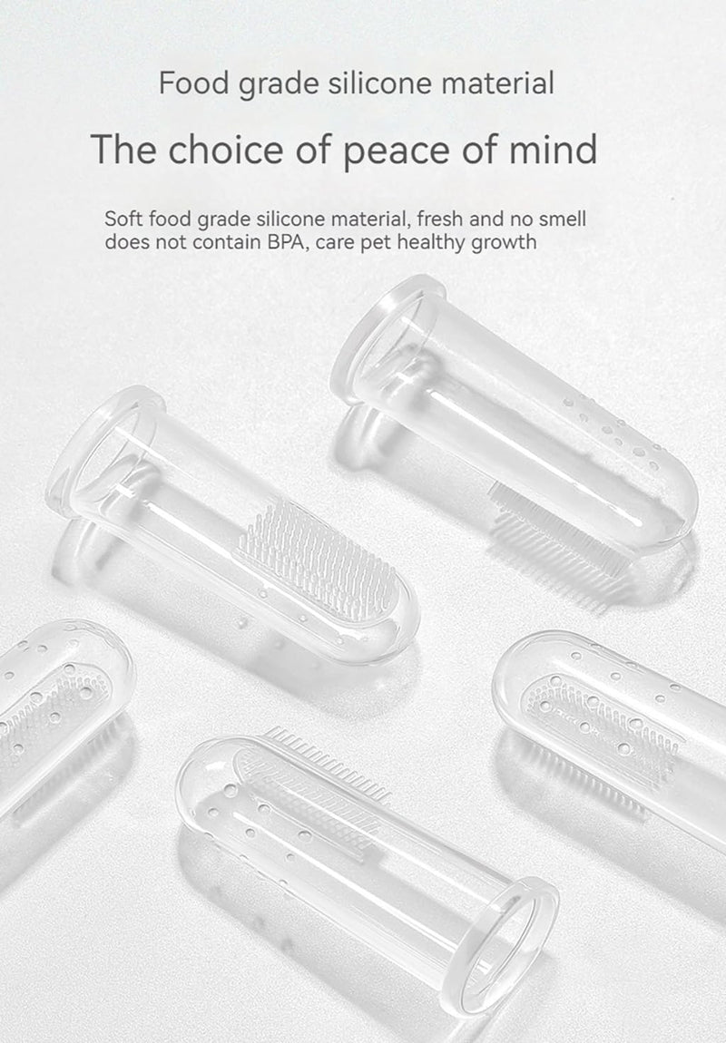 6 Units Pack Pet Finger Toothbrush for Dogs & Cats, Extra Soft Silicone Bristles Professional Dog Toothbrush & Cat Toothbrush, Easy Teeth Cleaning for Dog Dental Hygiene - PawsPlanet Australia