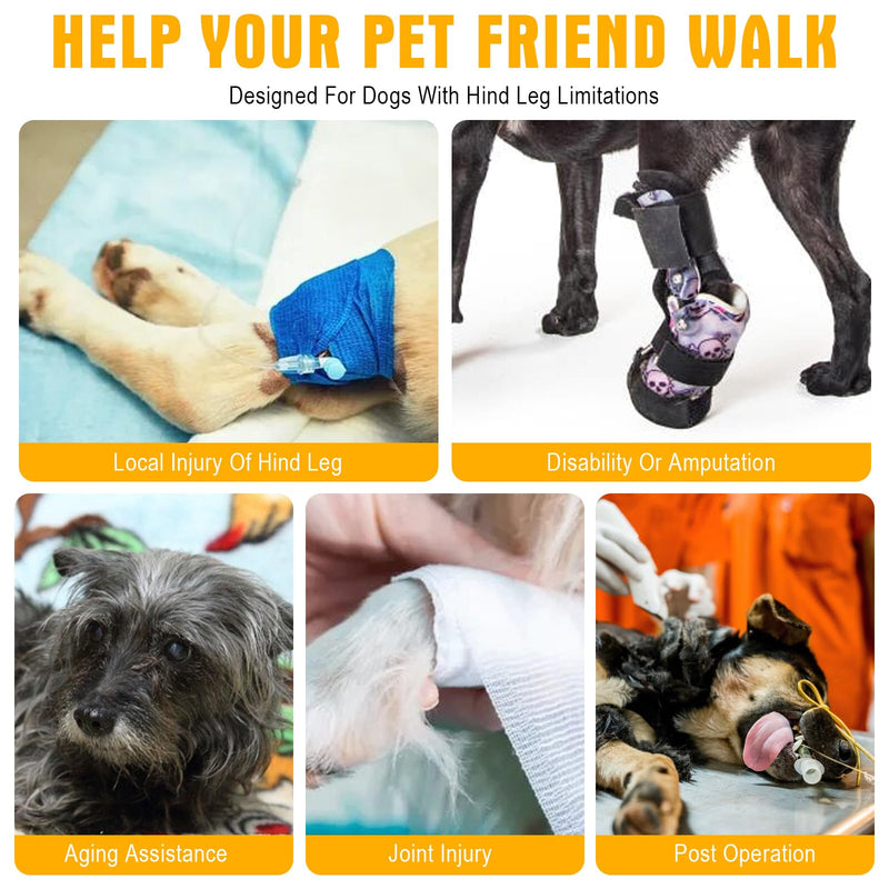 Risipu Dog Lifting Harness For Back Legs Dog Sling Support For Small Medium Large Adjustable Dogs Leg Support With Lift Handle Soft Assistance For Senior, Injured, Arthritic, etc. (Grey, L) Grey