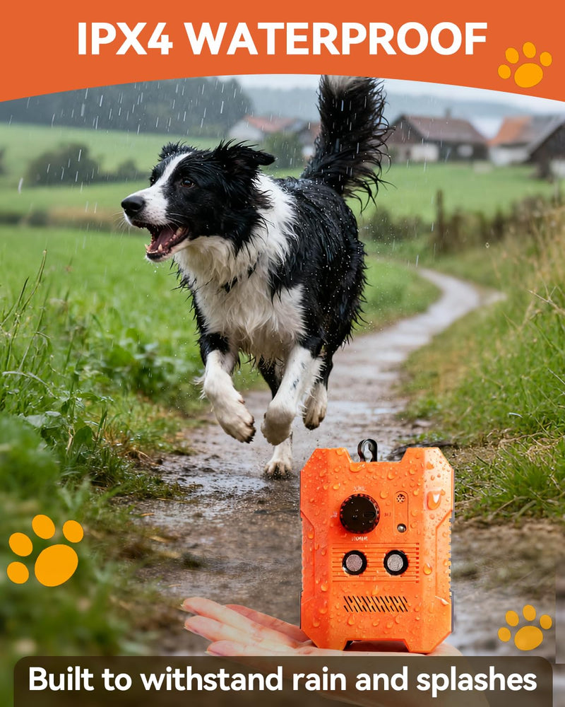 Ultrasonic Dog Bark Control Device – 3 Adjustable Modes, 50FT Precision Range, USB Rechargeable & IPX4 Waterproof Bark Stopper for Indoor and Outdoor Use - PawsPlanet Australia