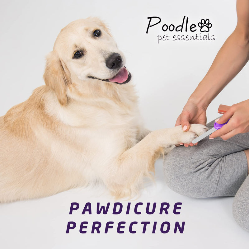 POODLIE Pet Nail Clippers - 2 Pc Nail Trimmers for Dogs & Cats - Professional Grooming Clippers - Dog Grooming Kit - PawsPlanet Australia