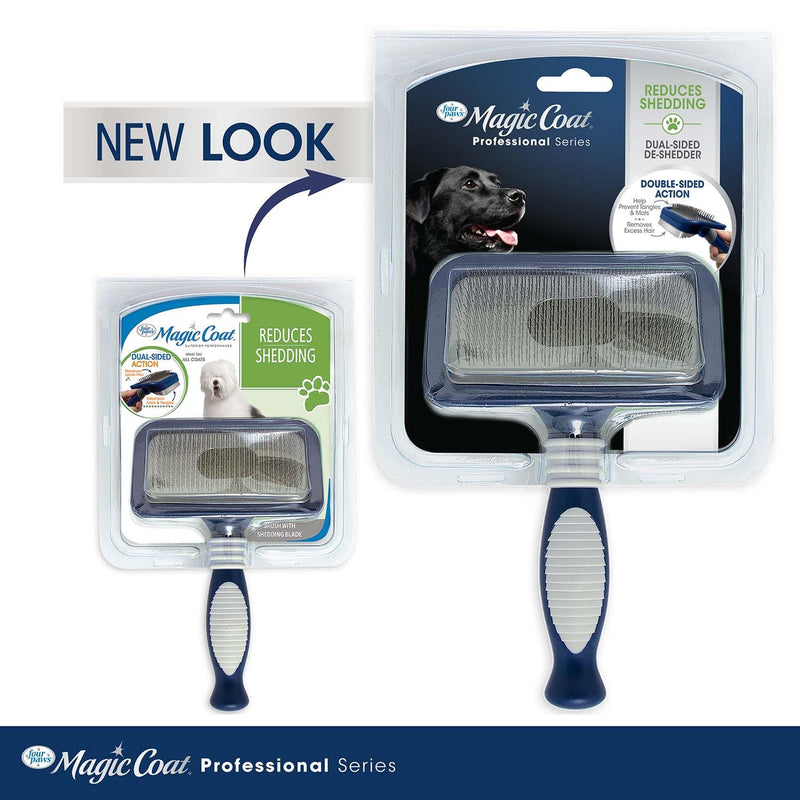 Four Paws Slicker Brush Shedding Blade Medium - PawsPlanet Australia