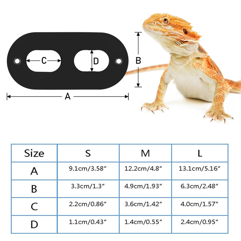 Bearded Dragon Carrier and Leather Leash, Adjustable Harness and Reptile Small Pet Coral Fleece Backpack for Outdoor Travel Walking Rest -Black BK - PawsPlanet Australia