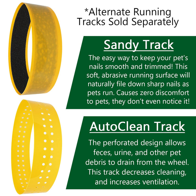 Silent Runner Wheel - 9" Regular - Exercise Wheel (Yellow) Yellow - PawsPlanet Australia