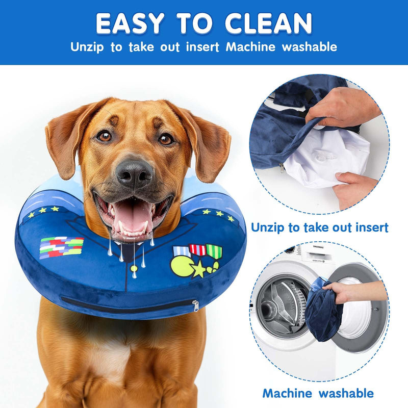 Dog & Cat Collar, Comfortable Lick Protection, Adjustable Dog Collar for Recovery After Surgery or Wounds for Dogs, L large / 1