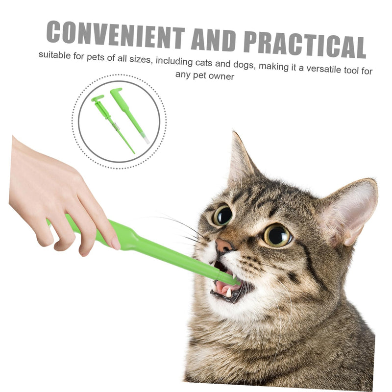 Pet Medicine Feeder Push Style ABS Material Safe Medicine Dispenser for Dogs and Cats with Precise Dosage and Simple Pet Feeding Instrument
