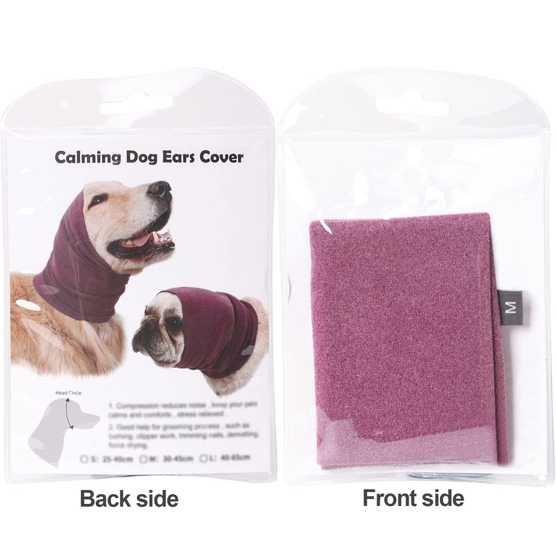 1 PCS Dog Ear Cover for Anxiety Relief, Dog Calming Hood for Grooming and Bath Drying, Pet Cats and Dogs Ear Protector (Medium)