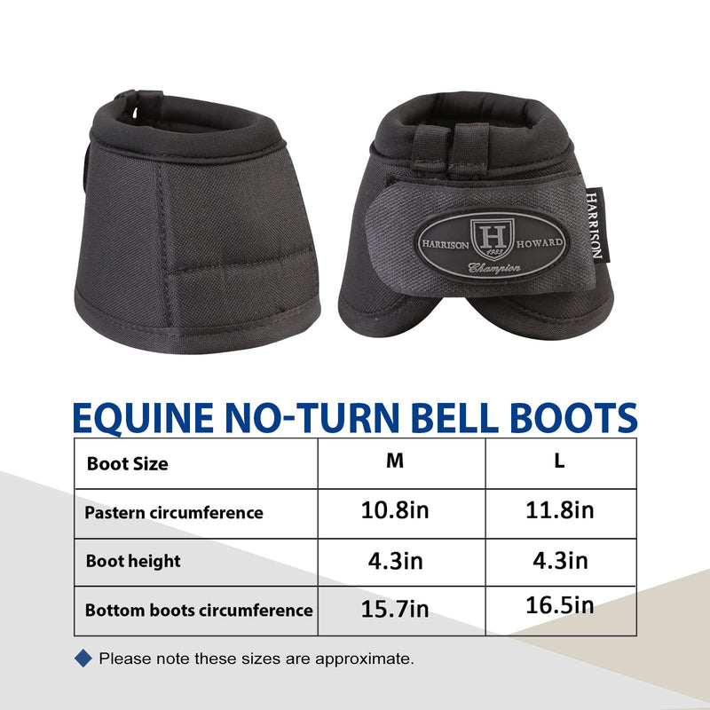 Harrison Howard Horse Bell Boots Overreach Bell Boots No-Turn Bell Boots for Horse-Durable Protective Hoof Boot Full (Large) Leopard Print - PawsPlanet Australia