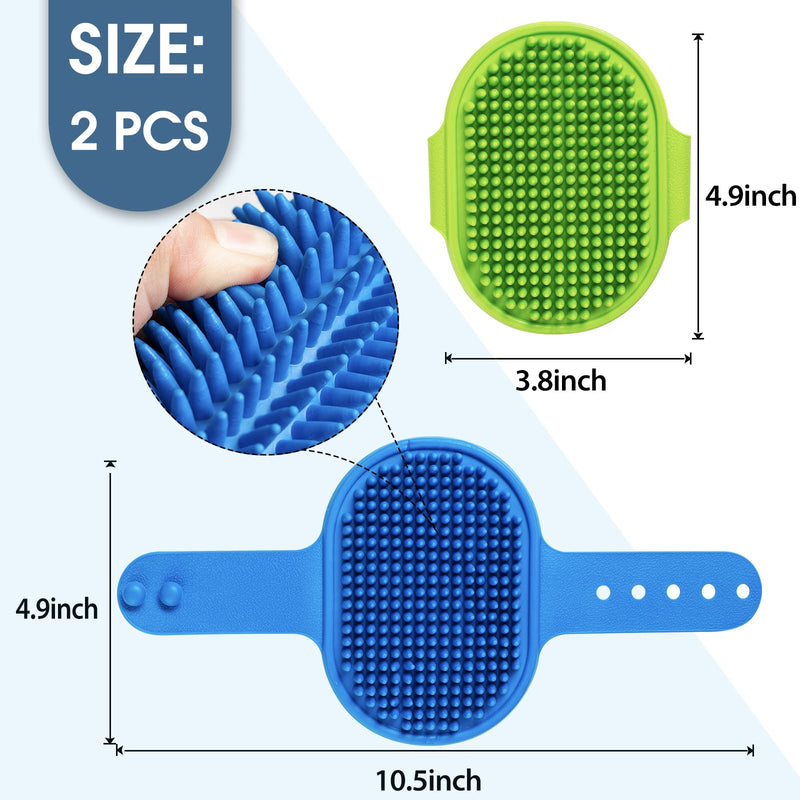 2pcs Dog Bath Brush+ Lilpep 2pcs Dog Comb - PawsPlanet Australia