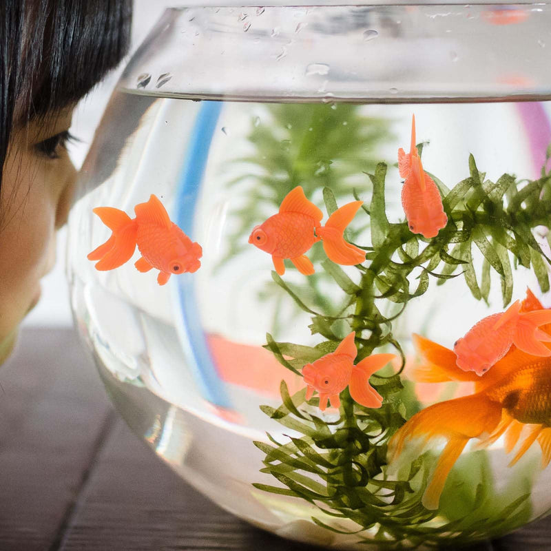 20Pcs Fake Goldfish Aquarium Fish Bowl Tank Artificial Floating Plastic Orange Decor Goldfish Plastic Floating Artificial Aquarium Fish Fake Fish Ornament Decorations for Aquarium Fish Tank - PawsPlanet Australia