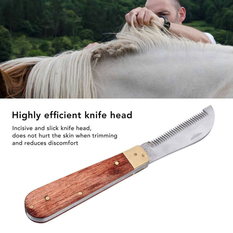 Professional Horse Grooming Hand Stripping Knife, Efficient Old Hair Stripping Knives Tool for Dogs for Pets - PawsPlanet Australia