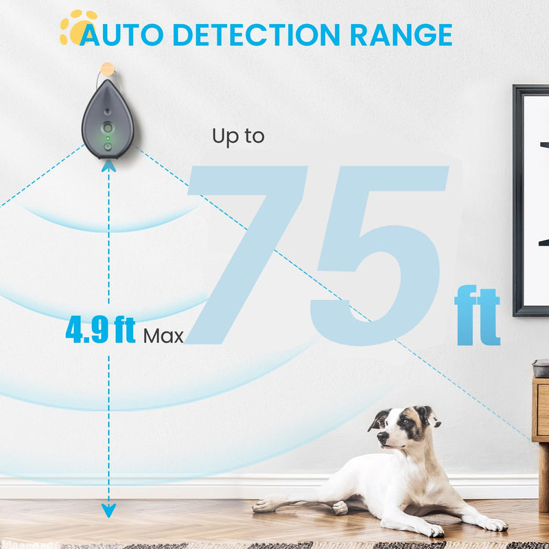 MODUS Automatic Anti Barking Device, Bark Box Ultrasonic Barking Control Device 3 Modes AI Recognition Indoor Outdoor Dog Bark Deterrent, Neighbors Dog Silencer to Stop Dogs from Barking